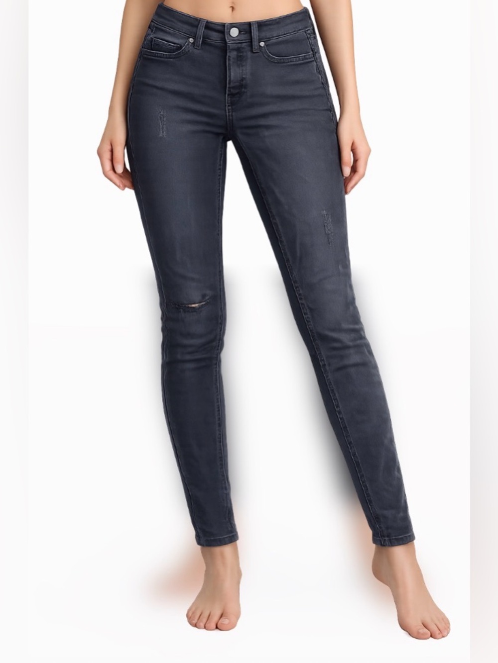 Victoria Beckham Charcoal Skinny Jeans